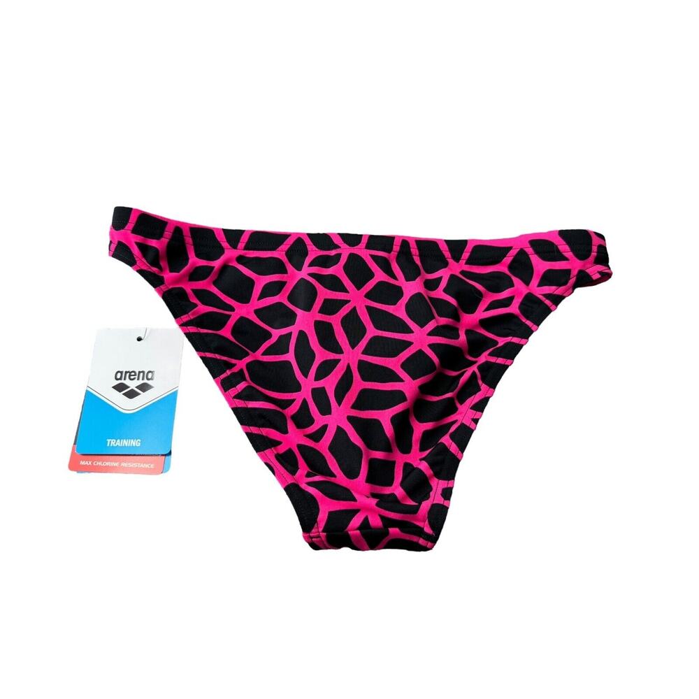Arena‎ Women's Blacsk Fresia Rose Carbonics Swimsuit Bottoms Size 32 NEW - Picture 2 of 5